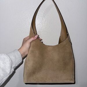 Coach Tan Suede Shoulder Bag